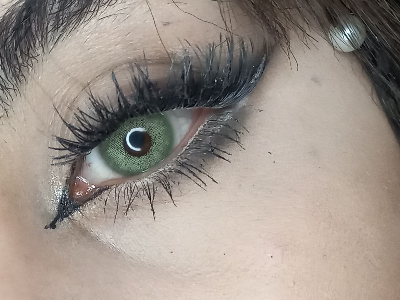 لنز سبزجنگلی زیبایی  برند رویال ویژن مدل گرین کد ۱۸