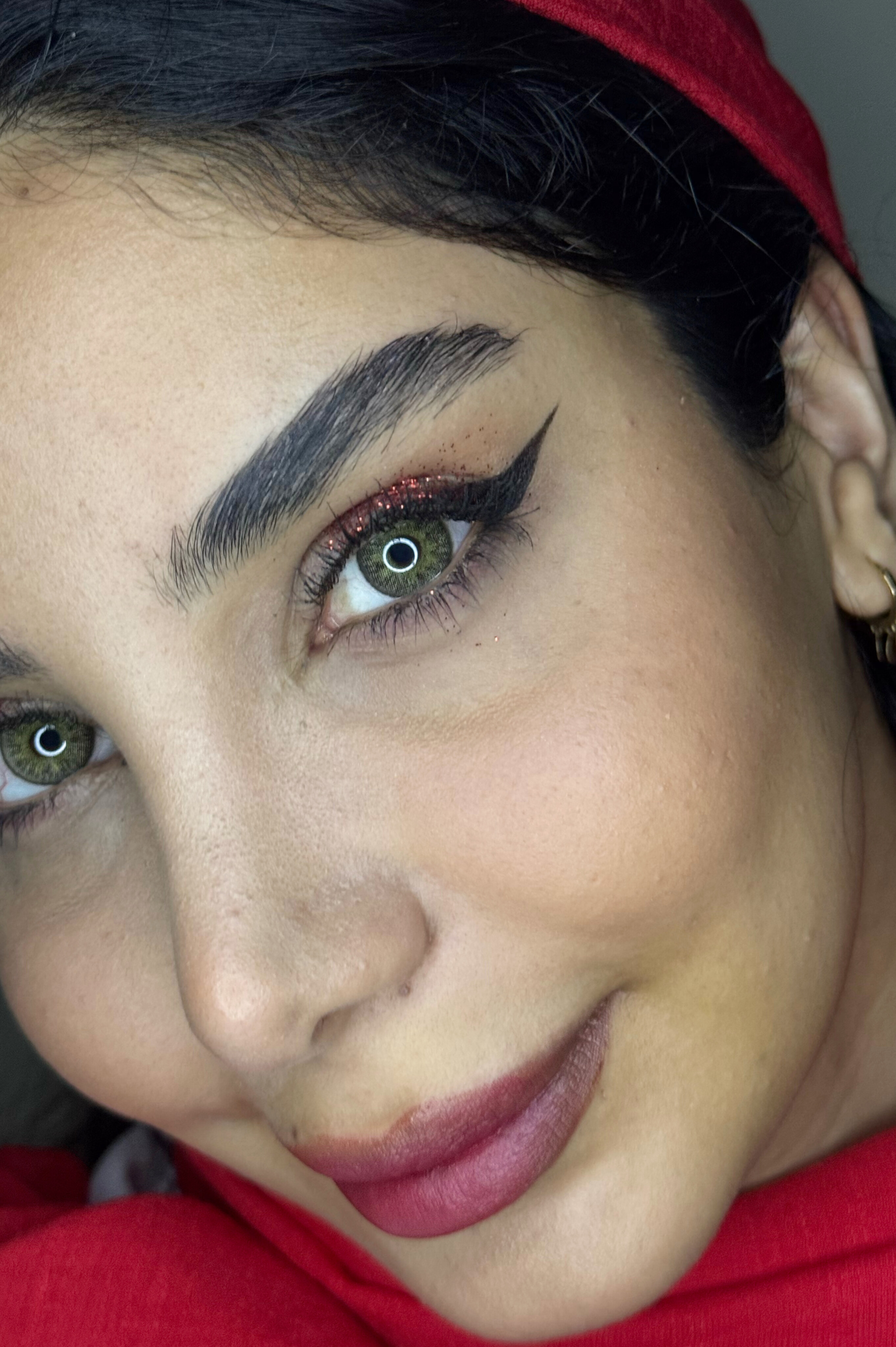 لنز سبز عسلی دوردار زیبایی برند او تو ای مدل هانی کد ۲۰۷